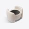 Boucle Upholstered Ottoman Seating from Pure White Lines, Image 5