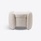 Boucle Upholstered Ottoman Seating from Pure White Lines 1