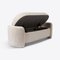 Boucle Upholstered Storage Bench from Pure White Lines 4