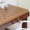 Art Deco Dining Table with Checkerboard Pattern and Drawers, 1920s 6