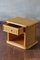 Wooden and Wicker Bedside Tables with Drawer, 1980, Set of 2, Image 3