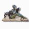 Armand Godard, Art Deco Frau und Lamm, 20. Jh., Bronze auf Onyxsockel 1