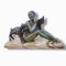 Armand Godard, Art Deco Woman and Lamb, 20th Century, Bronze on Onyx Base 1