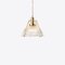 Small Brass Hoxton Pendant from Pure White Lines 3