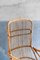 Rattan Armchair with High Backrest, 1970s, Image 8