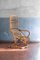 Rattan Armchair with High Backrest, 1970s 4