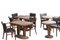 Marble Cafe Table and Chairs in Bentwood, Set of 12 3