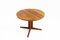 Vintage Danish Round Extendable Dining Table, 1960s, Image 1