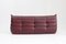 Burgundy Leather Togo 3-Seater Sofa by Michel Ducaroy for Ligne Roset, 1990s 6