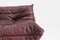 Burgundy Leather Togo 3-Seater Sofa by Michel Ducaroy for Ligne Roset, 1990s 9