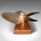 Large Vintage English Ship Propeller Display in Bronze and Oak, 1950s 5