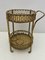 Bohemian Round Bar Trolley in Bamboo and Wicker attributed to Franco Albini, 1960s 3