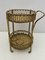 Bohemian Round Bar Trolley in Bamboo and Wicker attributed to Franco Albini, 1960s, Image 3