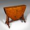 Victorian English Sutherland Table in Burr Walnut, Image 2