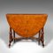 Victorian English Sutherland Table in Burr Walnut, Image 4