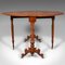 Victorian English Sutherland Table in Burr Walnut, Image 6