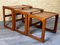 Vintage Teak Nesting Tables from Salin Mobler, 1970s, Set of 3 7