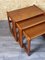 Vintage Teak Nesting Tables from Salin Mobler, 1970s, Set of 3 13