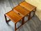 Tavolini ad incastro vintage in teak di Salin Mobler, anni '70, set di 3, Immagine 3