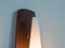 Vintage Danish Teak, Brass and Opaline Glass Wall Lamp 5