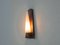 Lampada da parete vintage in teak, ottone e vetro opalino, Danimarca, Immagine 3
