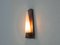 Vintage Danish Teak, Brass and Opaline Glass Wall Lamp 3