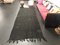 Handmade Black Hemp Rug, 1960s 5