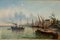 Victor Philipsen, Vue de port, Oil on Canvas 1
