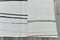 White & Ivory Modern Striped Hemp Rug, 1959 12