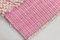 Vintage Turkish Pink Beige Doormat Rug 8