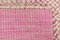 Vintage Turkish Pink Beige Doormat Rug 13