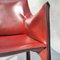 Leather Model Cab Armchairs by Mario Bellini for Cassina, 1970s, Set of 2, Image 11