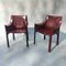 Leather Model Cab Armchairs by Mario Bellini for Cassina, 1970s, Set of 2, Image 1