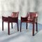 Leather Model Cab Armchairs by Mario Bellini for Cassina, 1970s, Set of 2 2