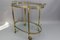 Oval 2-Tier Bar Cart in the style of Maison Baguès, 1950s 7