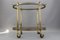 Oval 2-Tier Bar Cart in the style of Maison Baguès, 1950s, Image 10