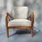 Armchair in White Velvet attributed to Paolo Buffa, 1950s 2