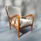 Armchair in White Velvet attributed to Paolo Buffa, 1950s 1