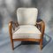 Armchair in White Velvet attributed to Paolo Buffa, 1950s, Image 5