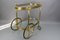 Mid-Century Modern 2-Tier Brass and Glass Bar Cart in the style of Maison Baguès, 1950s 5