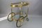 Mid-Century Modern 2-Tier Brass and Glass Bar Cart in the style of Maison Baguès, 1950s, Image 5