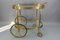 Mid-Century Modern 2-Tier Brass and Glass Bar Cart in the style of Maison Baguès, 1950s, Image 1
