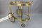 Mid-Century Modern 2-Tier Brass and Glass Bar Cart in the style of Maison Baguès, 1950s 4