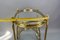 Mid-Century Modern 2-Tier Brass and Glass Bar Cart in the style of Maison Baguès, 1950s, Image 3