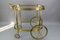 Mid-Century Modern 2-Tier Brass and Glass Bar Cart in the style of Maison Baguès, 1950s 10