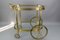 Mid-Century Modern 2-Tier Brass and Glass Bar Cart in the style of Maison Baguès, 1950s, Image 10