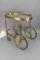Mid-Century Modern 2-Tier Brass and Glass Bar Cart in the style of Maison Baguès, 1950s 13