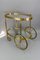 Mid-Century Modern 2-Tier Brass and Glass Bar Cart in the style of Maison Baguès, 1950s, Image 13