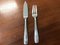 Vintage Art Deco Style Fish Forks and Knives in Silver Metal from the Ercuis Brand, 1930s, Set of 24 2