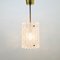 Mid-Century Scandinavian Crystal Glass and Brass Ceiling Light by Carl Fagerlund for Orrefors, 1960s, Image 5